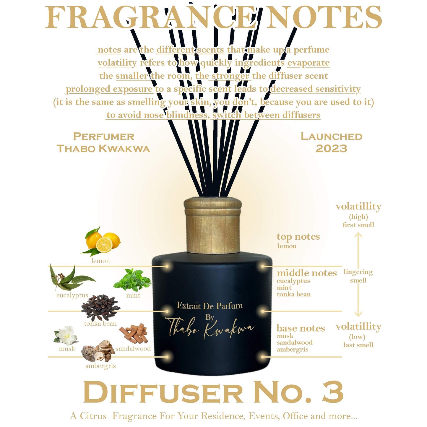 Diffuser 3 - 200ml - Citrus