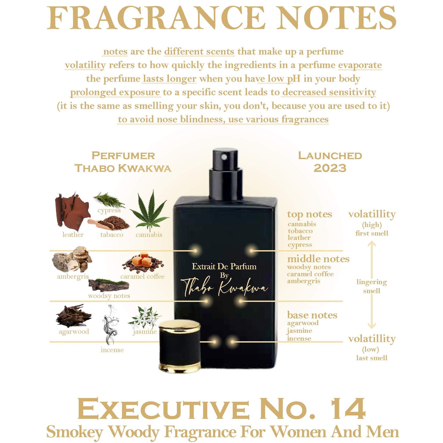 Executive 14 - Square Bottle - Unisex