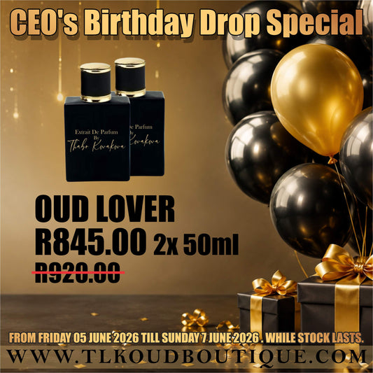 Birthday Special 50ml x2 -Oud Lover - Square Bottle