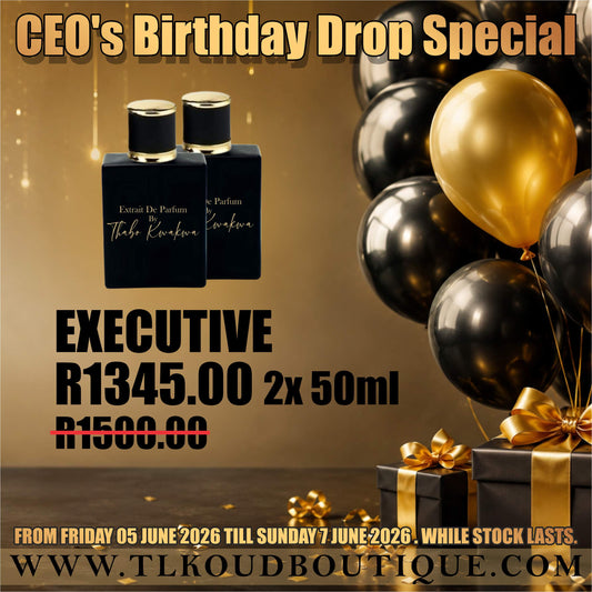 Birthday Special 50ml x2 -Executive - Square Bottle