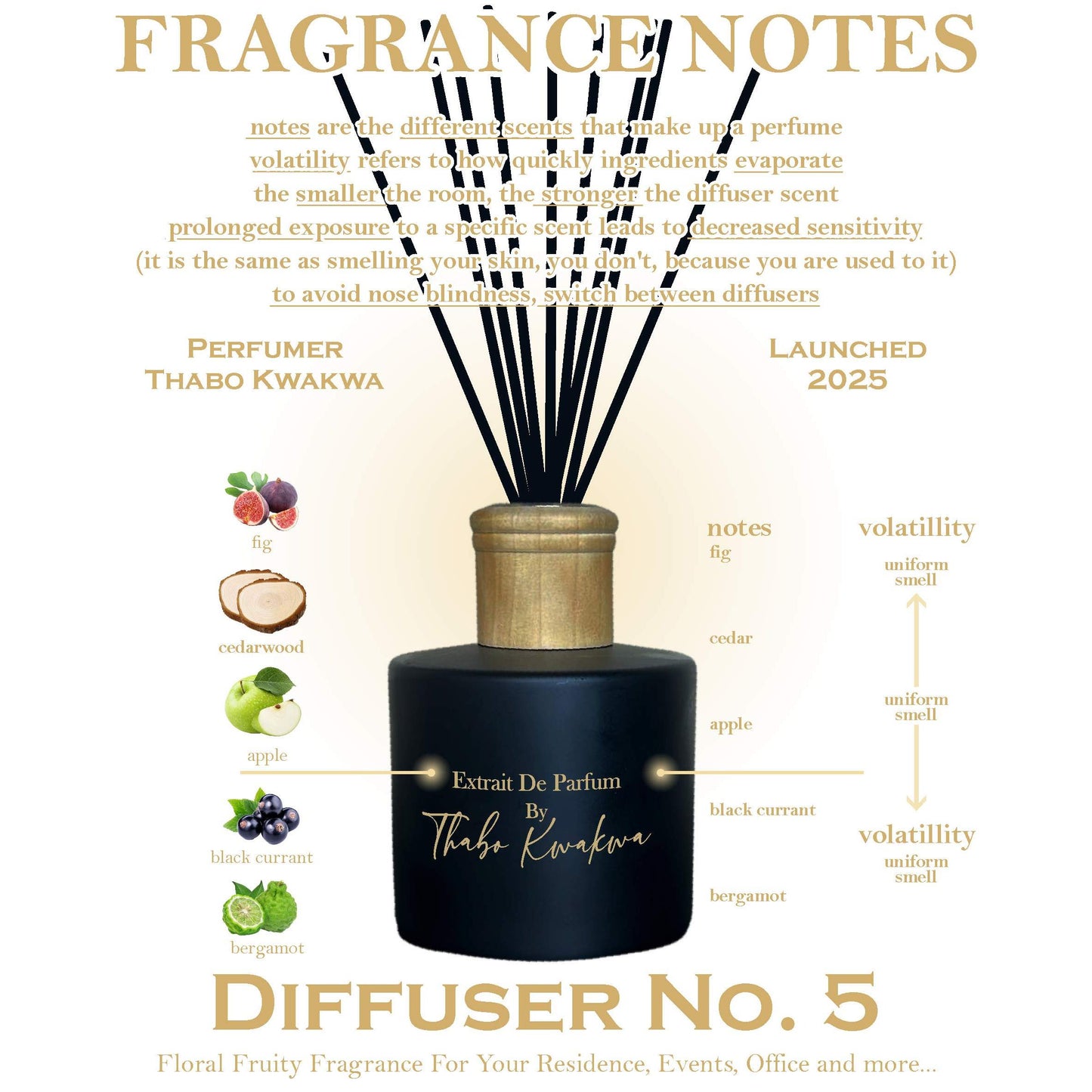 Diffuser 5 - 200ml - Floral Fruity BLACK FRIDAY SALE 2025
