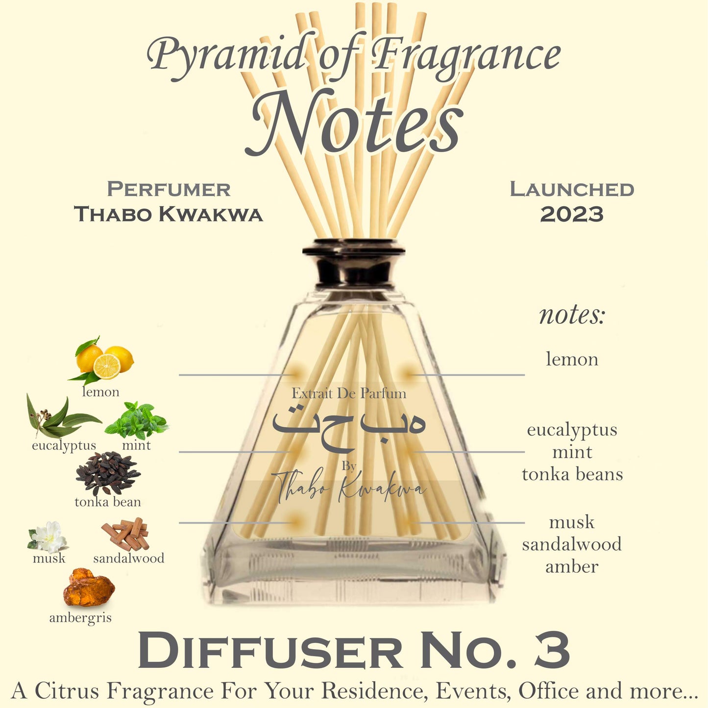 Diffuser 3 - 200ml - Citrus