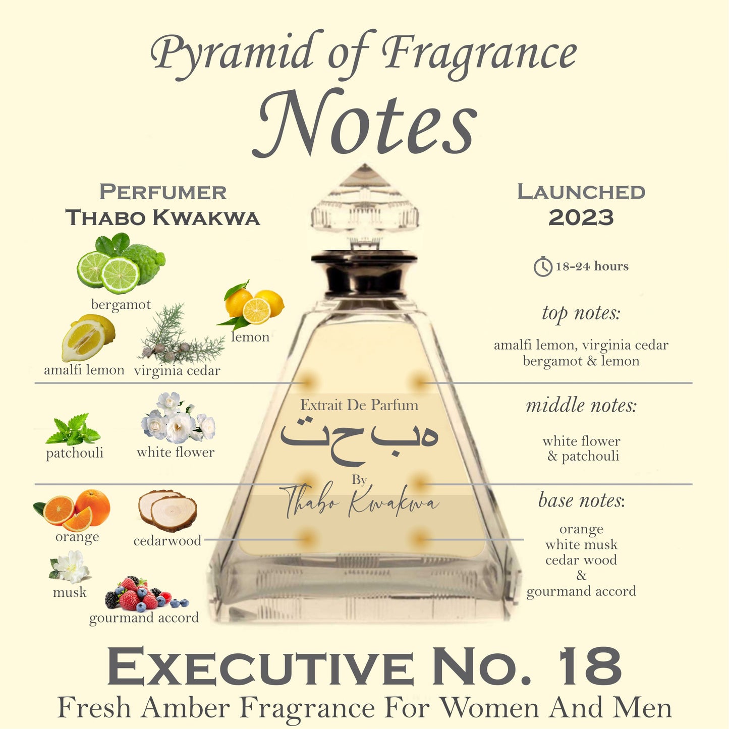 Executive 18 - Square Bottle - 100ml - Unisex