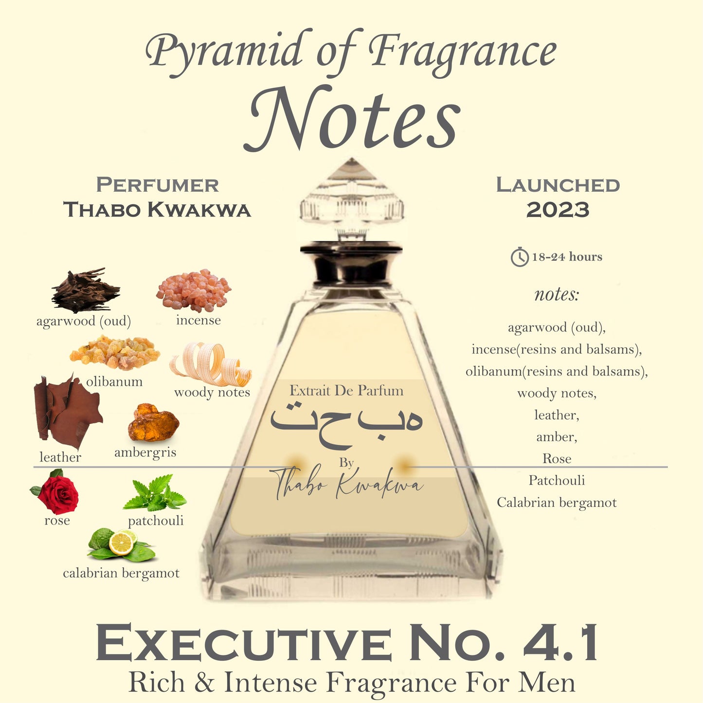 Executive 4.1 - Square Bottle - 50ml - Male