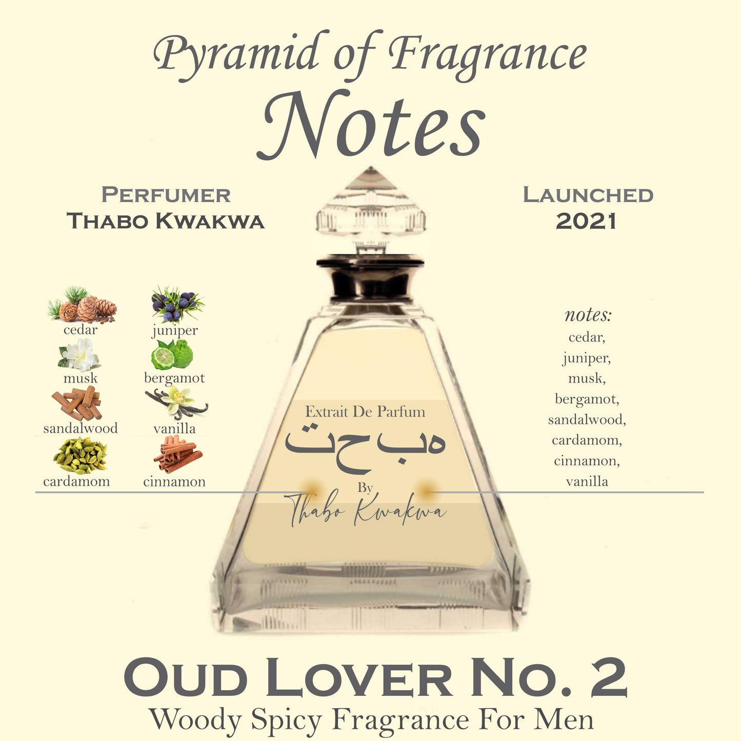 Oud Lover 2 - Round Bottle - 100ml - Male