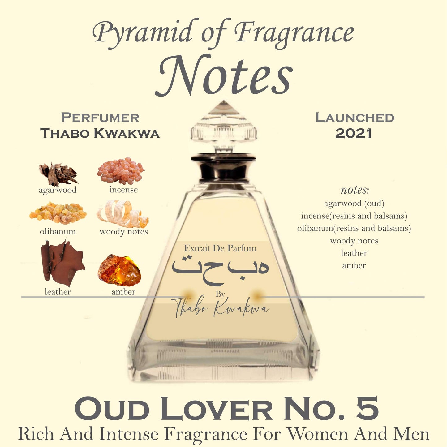 Oud Lover 5 - Round Bottle - 100ml - Unisex