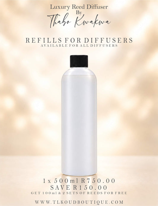 Diffuser Refill - 500ml - Reed Bundles - 2